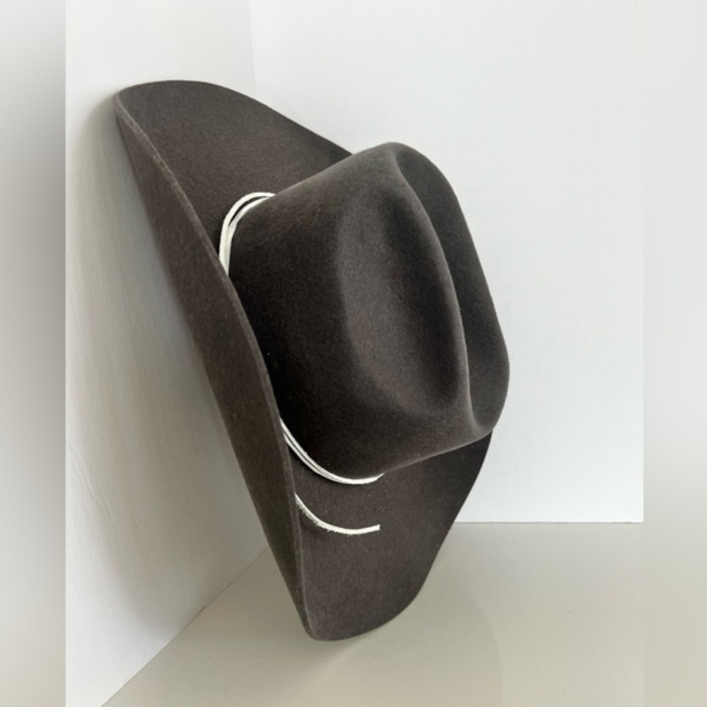 Hurricane “The Harvey”  Grey Felt Cowboy Hat Size M